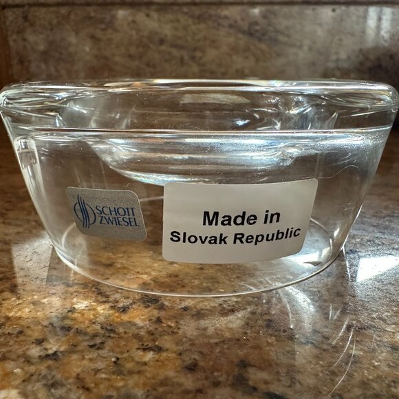 NWOT Schott Zweisel Crystal Votive Candle Holder and  NEST Bamboo Scented Candle - Picture 8 of 9